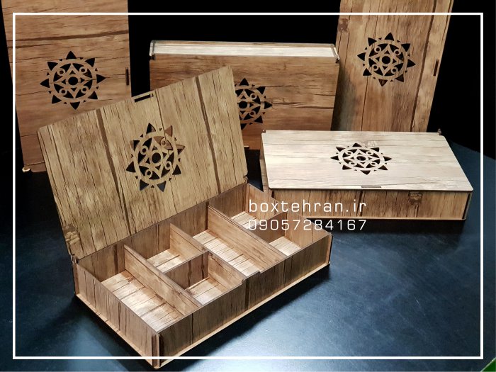 ساخت جعبه چوبی سفارشی دمنوش و پذیرایی